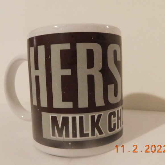 Collectible Hershey's Milk Chocolate Advertizing Ceramic 3 3/4" Mug - Picture 1 of 4